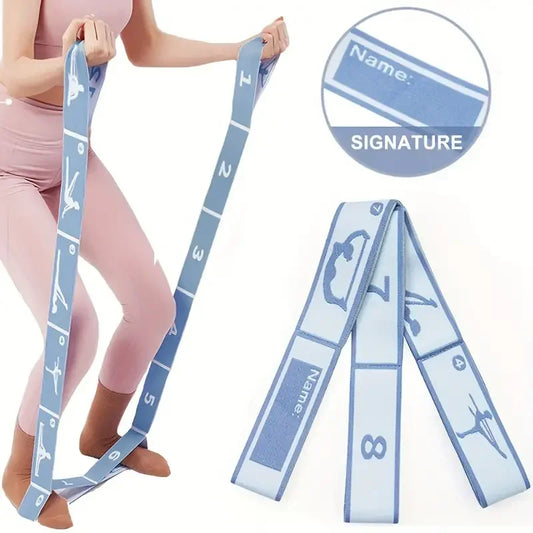 Yoga Stretching Belt | Elastic Resistance Band with Loop Design for Pilates