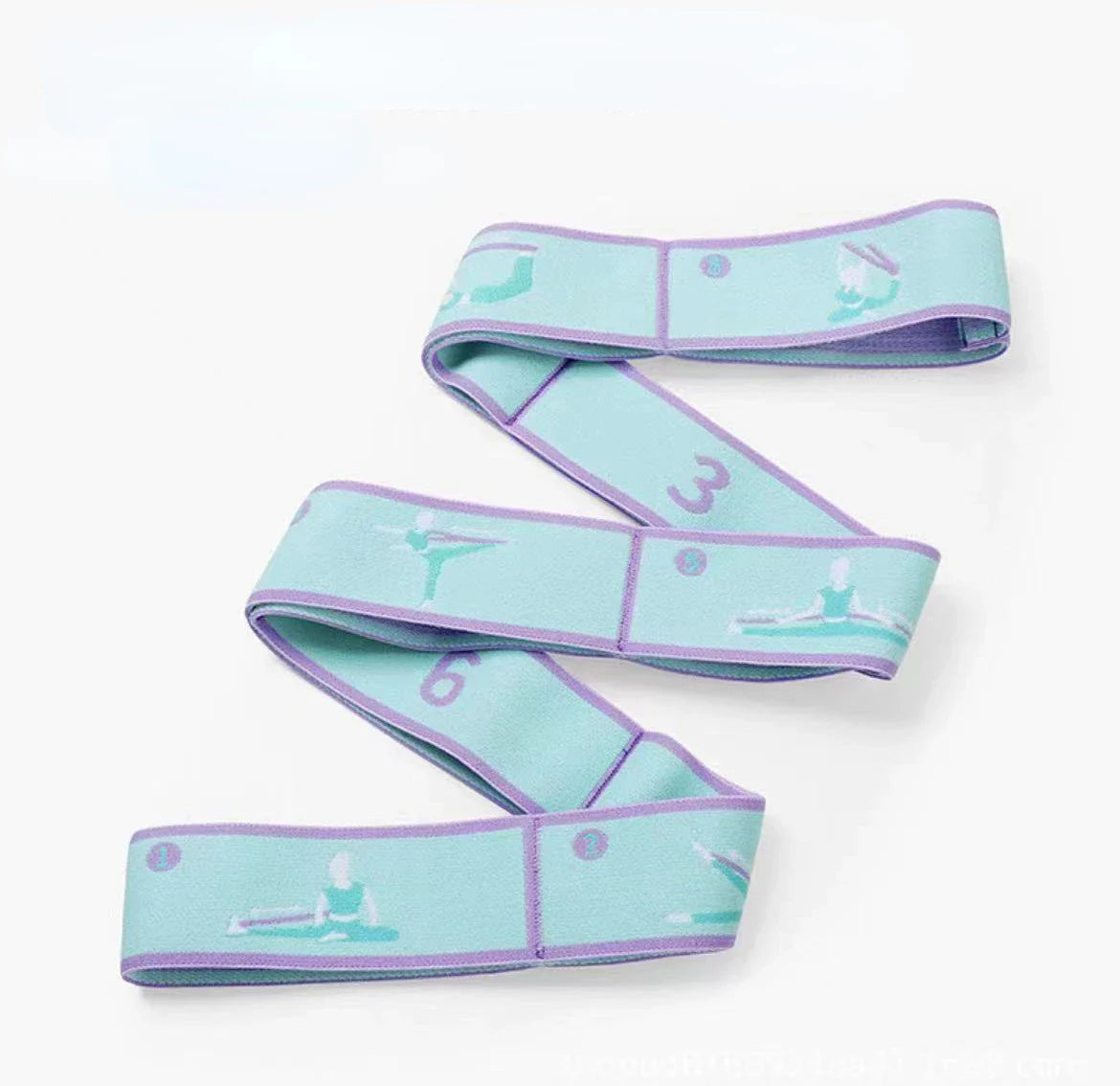 Yoga Stretching Belt | Elastic Resistance Band with Loop Design for Pilates